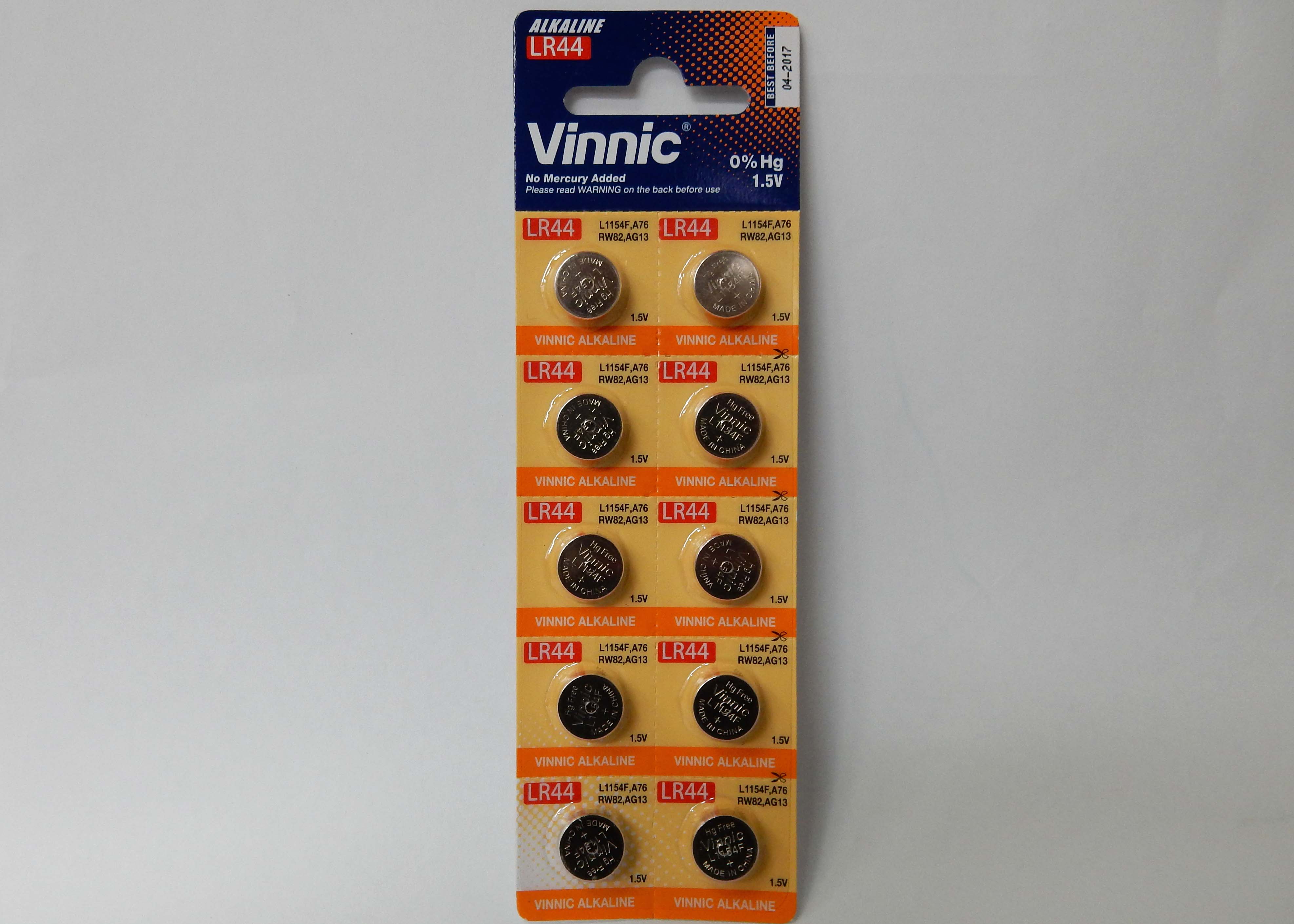 Vinnic ： LR44(10個パック)│電池を探すならバッテリーのプロショップ稲電機