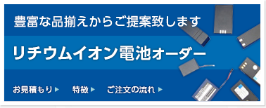 リチウムイオン電池オーダー